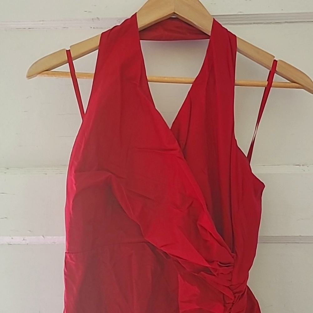 Newport News Red Halter Dress